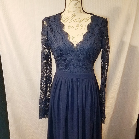 Lulus Dresses & Skirts - Lulus Awaken my Love Navy blue dress